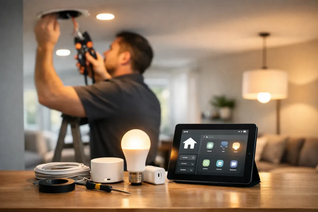 Smarta Hem Belysning Installation Rätt Från Start